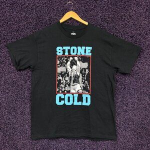 Stone Cold Steve Austin The Double Fist Salute WWE T-Shirt L